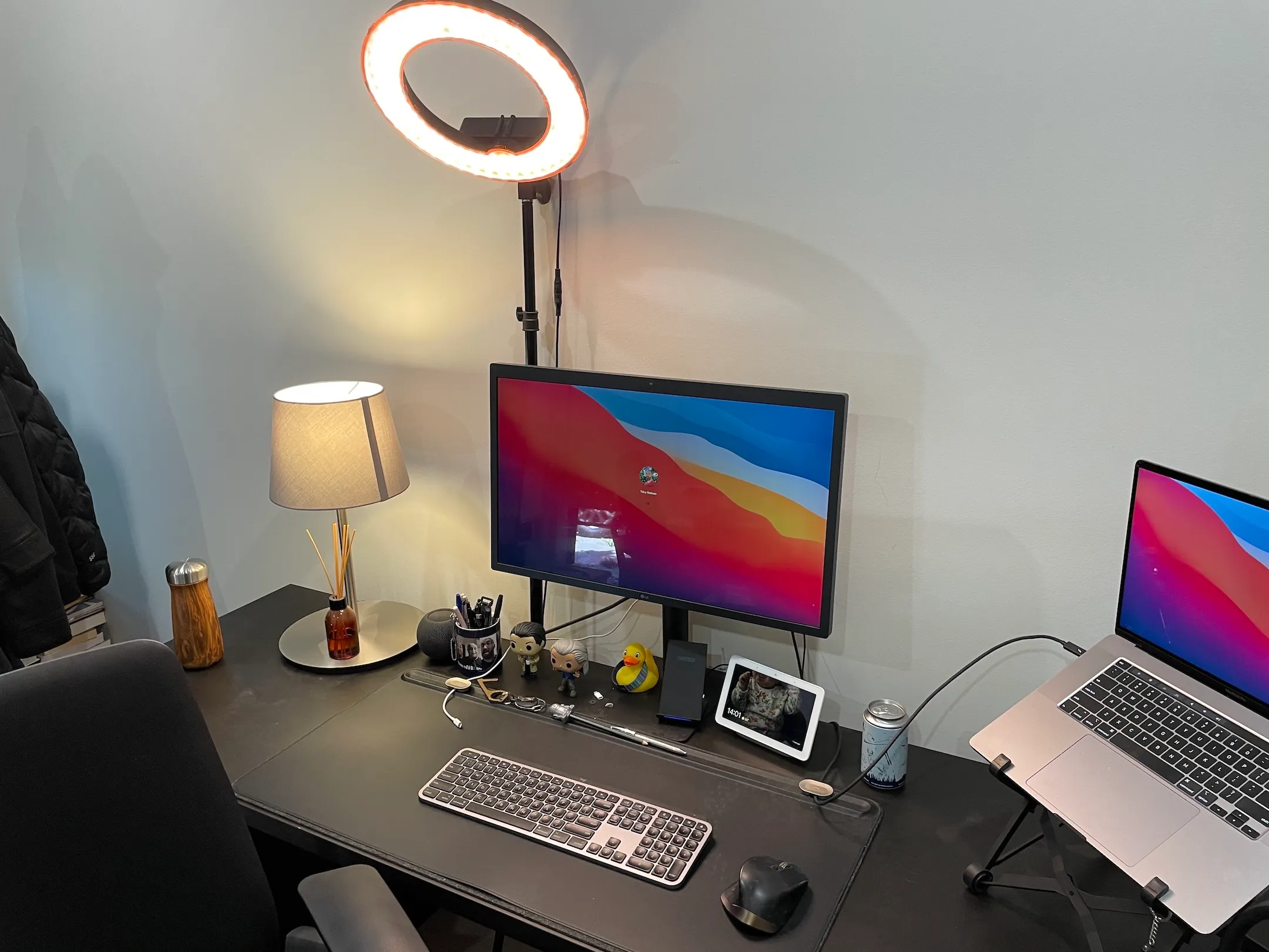 A desk setup