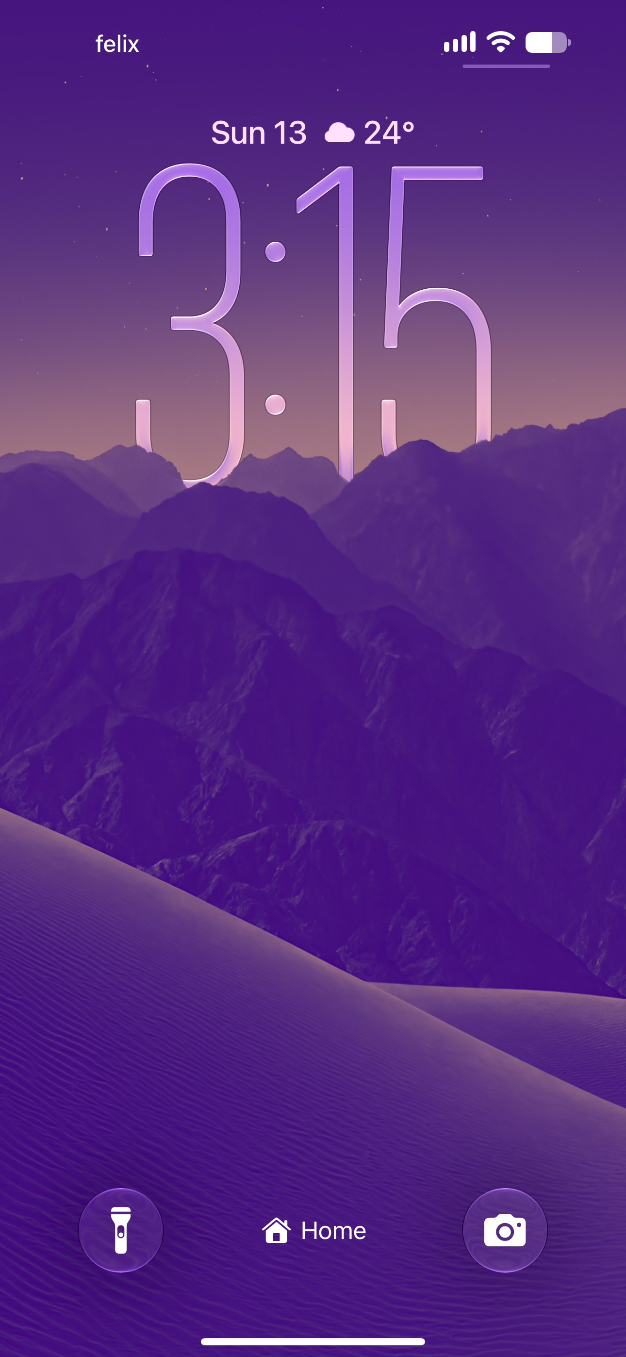 Home focus: Lockscreen