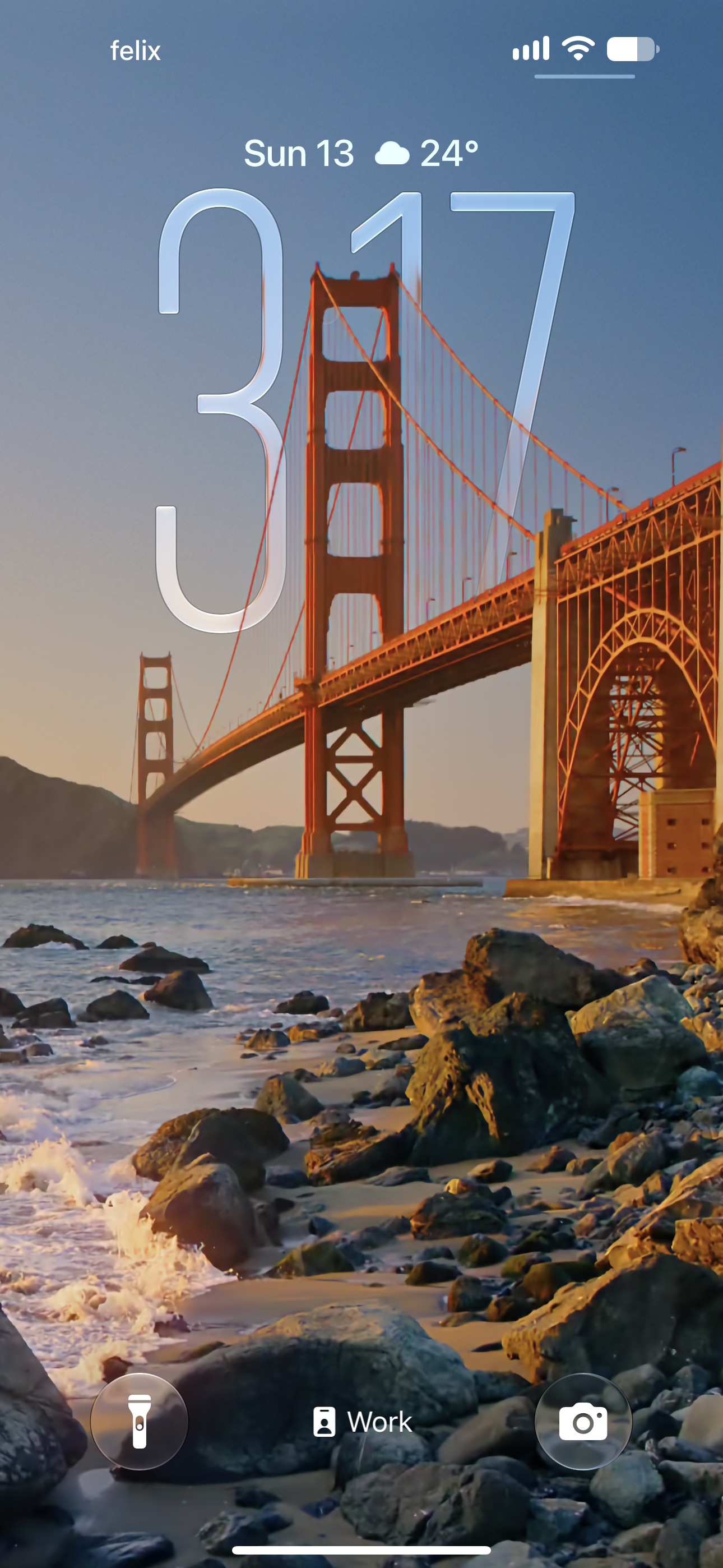 Work focus: Lockscreen
