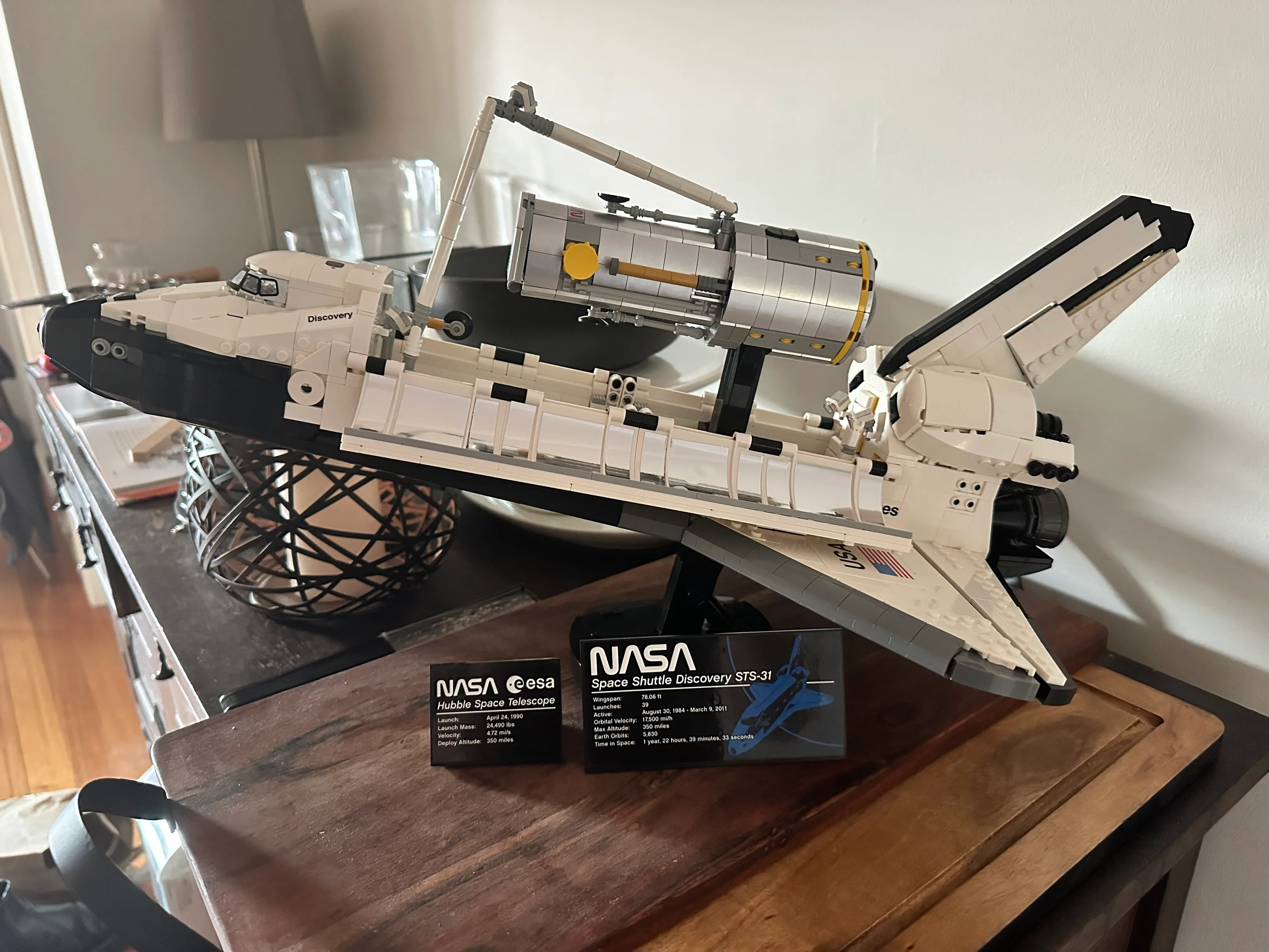 A Lego space shuttle