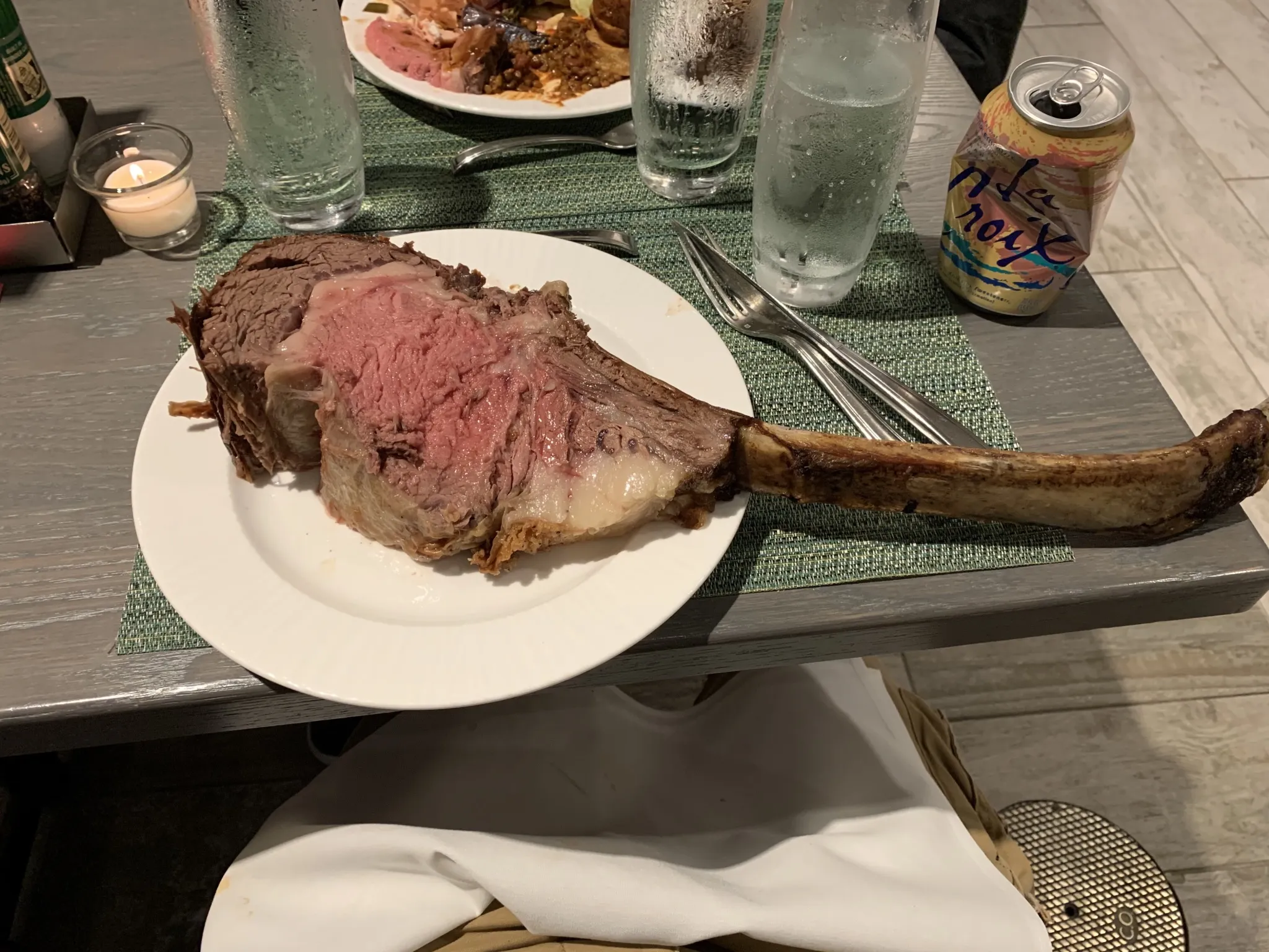 An extremely large piece of meat