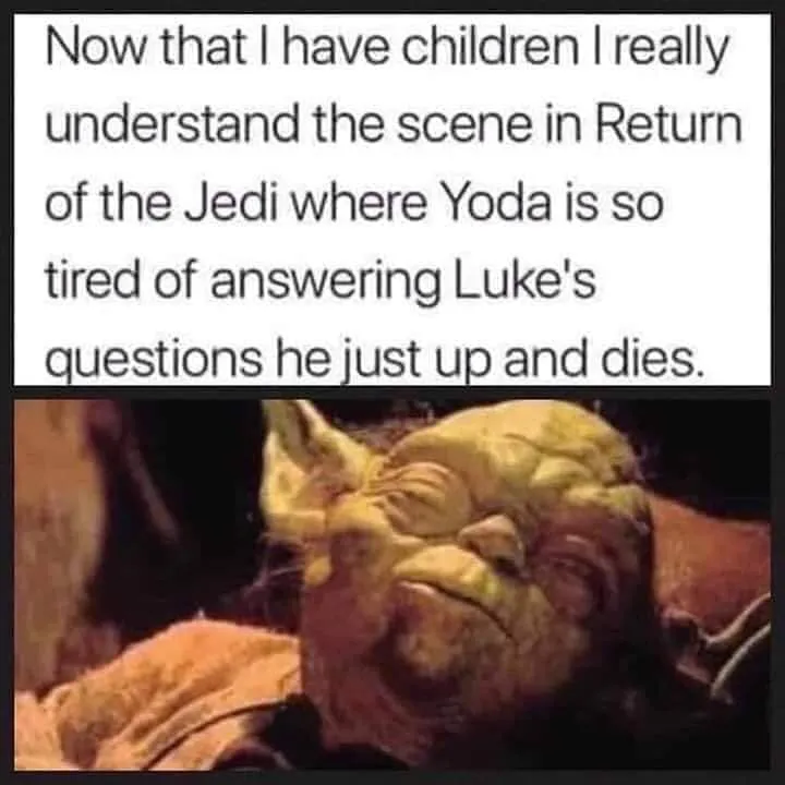 A Yoda parenting meme