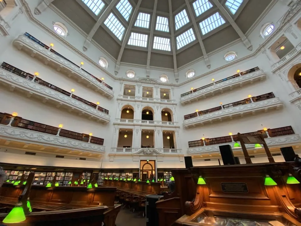 The interior of the State Library of Victoria