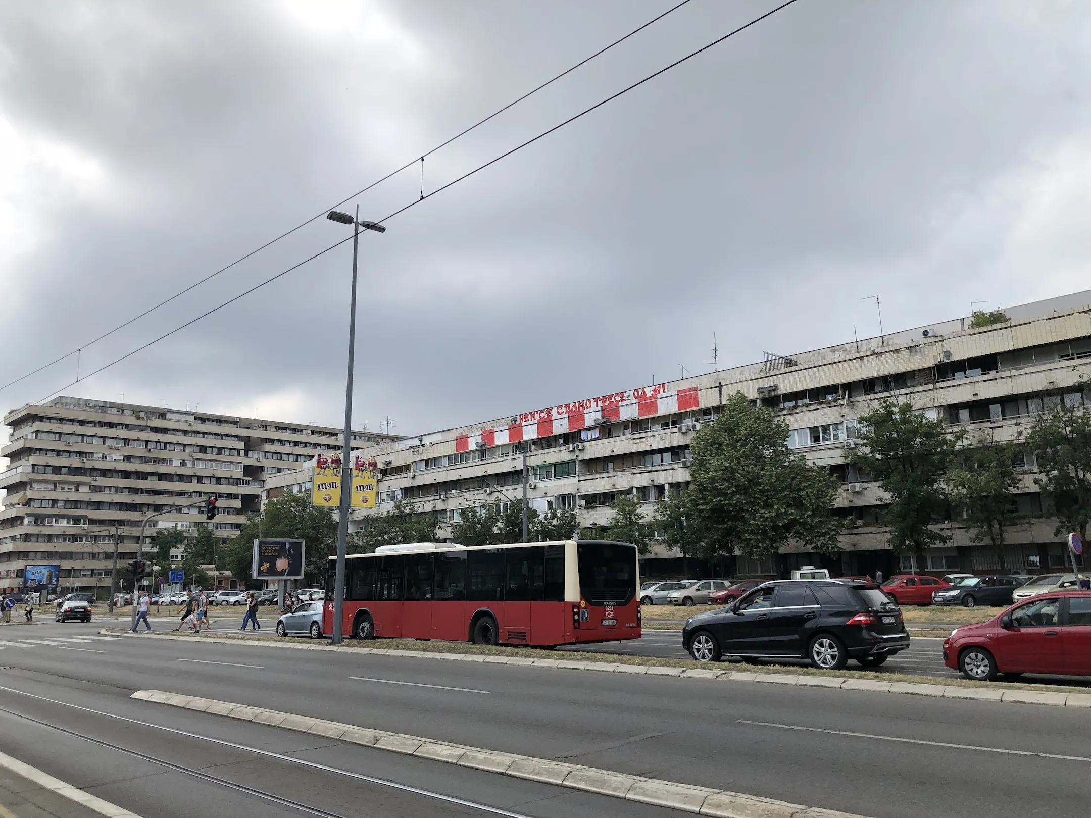 Dilapidated Soviet-era architecture