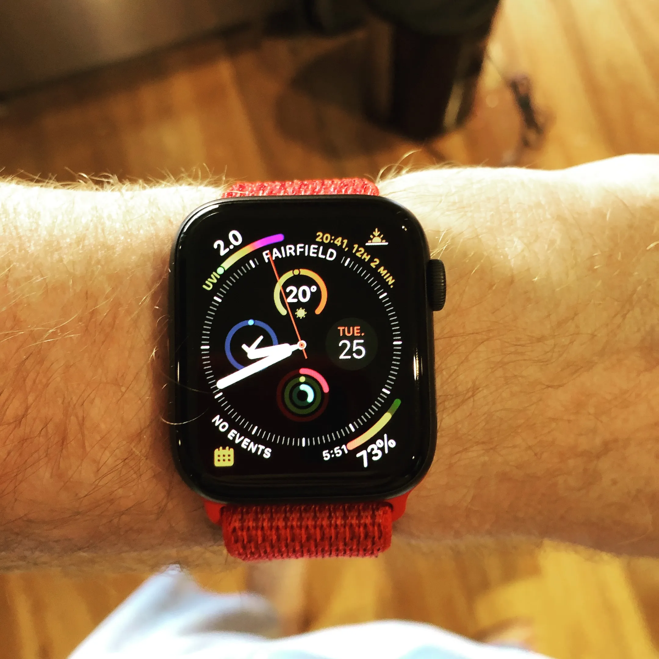 An Apple Watch on a wrist