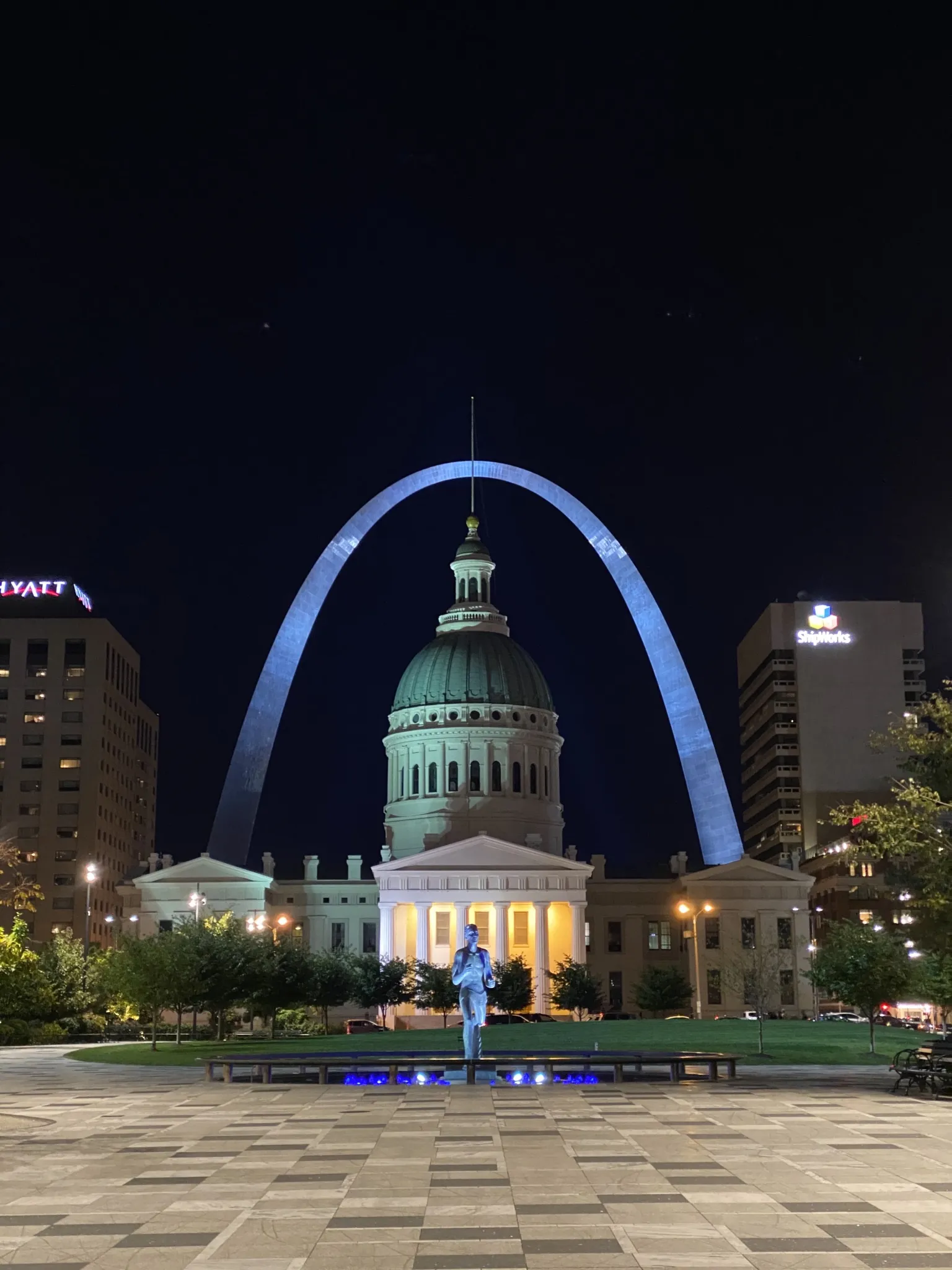 A view of the Gateway Arch